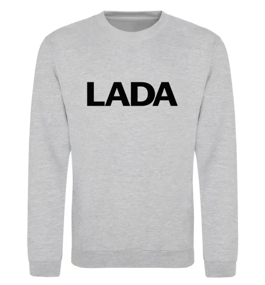 Свитшот Lada назва Серый меланж фото