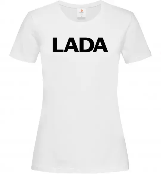 Женская футболка Lada назва Белый фото