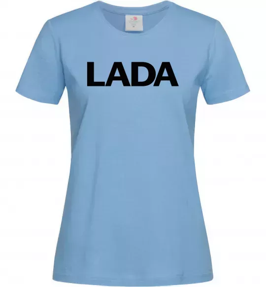 Женская футболка Lada назва Голубой фото