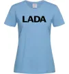 Женская футболка Lada назва Голубой фото