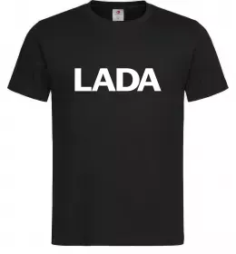 Чоловіча футболка Lada назва Чорний фото