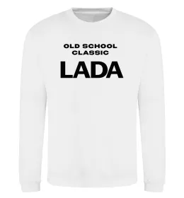 Свитшот Old school lada Белый фото