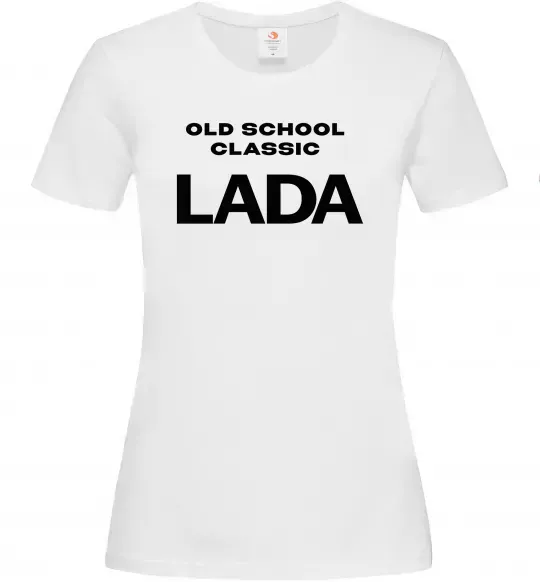 Женская футболка Old school lada Белый фото