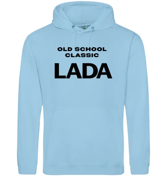 Чоловіча толстовка (худі) Old school lada Блакитний фото