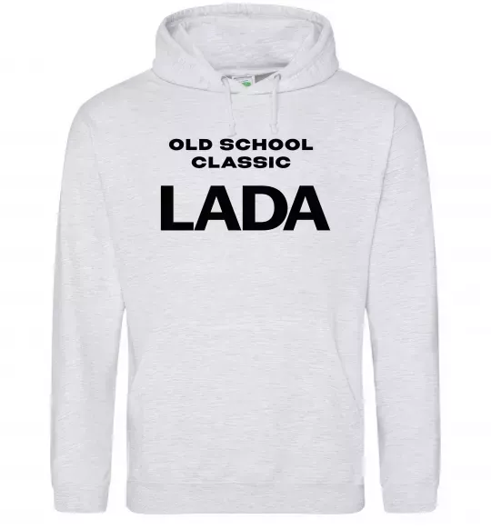 Жіноча толстовка (худі) Old school lada Сірий меланж фото