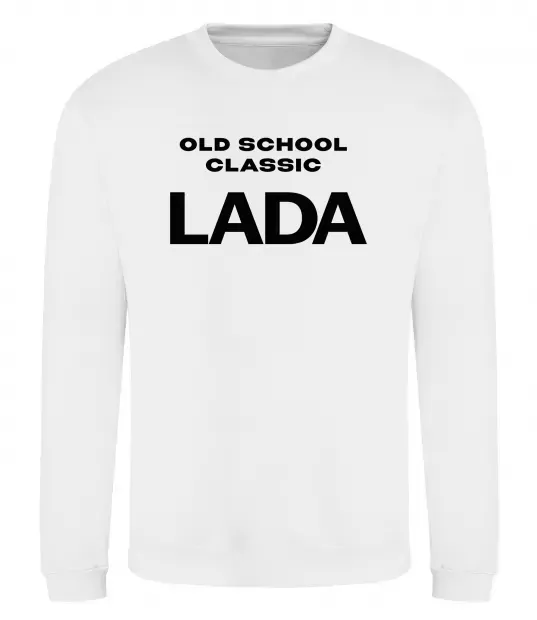 Свитшот Old school lada Белый фото
