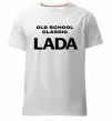 Чоловіча преміум футболка Old school lada Білий фото