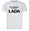 Чоловіча футболка Old school lada Білий фото