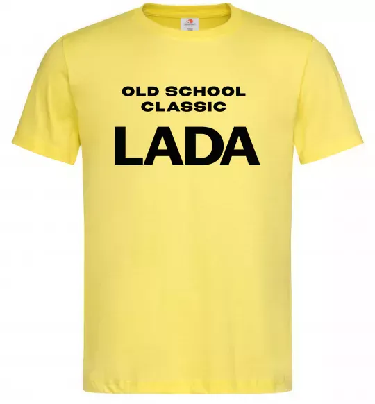 Чоловіча футболка Old school lada Лимонний фото
