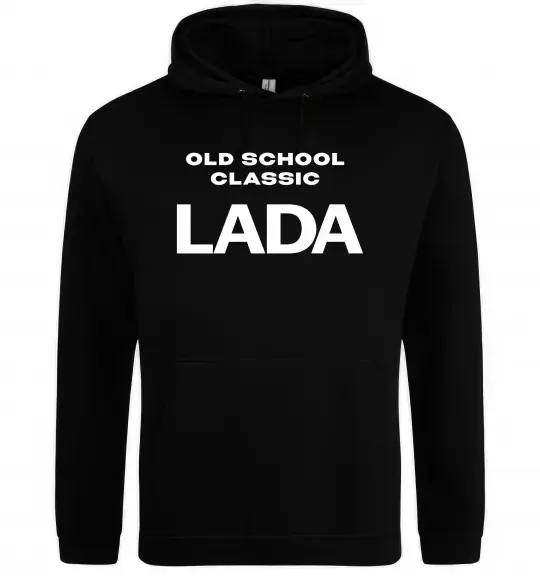 Жіноча толстовка (худі) Old school lada Чорний фото