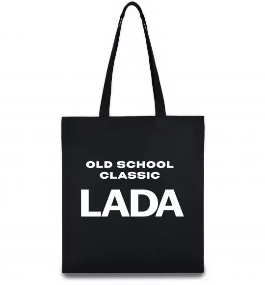 Эко-сумка Old school lada Черный фото