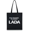 Эко-сумка Old school lada Черный фото