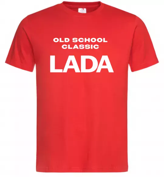 Чоловіча футболка Old school lada Червоний фото