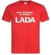 Чоловіча футболка Old school lada Червоний фото