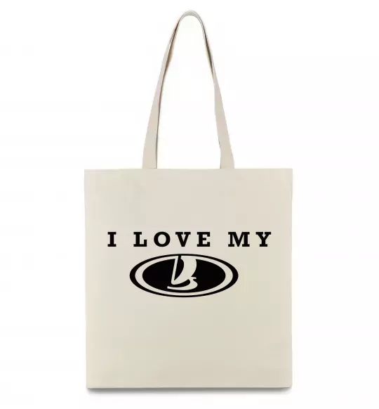 Еко-сумка Love my Lada Бежевий фото