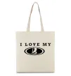 Еко-сумка Love my Lada Бежевий фото