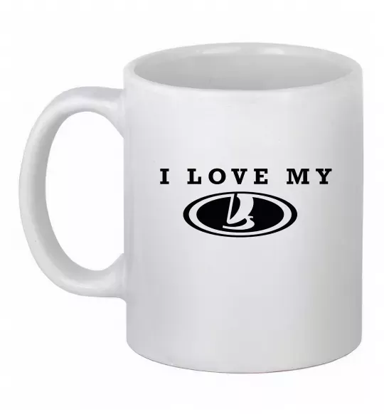 Чашка керамічна Love my Lada Білий фото