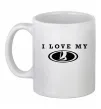 Чашка керамічна Love my Lada Білий фото