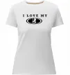 Женская премиум футболка Love my Lada Белый фото