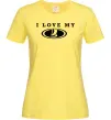 Жіноча футболка Love my Lada Лимонний фото