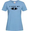 Жіноча футболка Love my Lada Блакитний фото