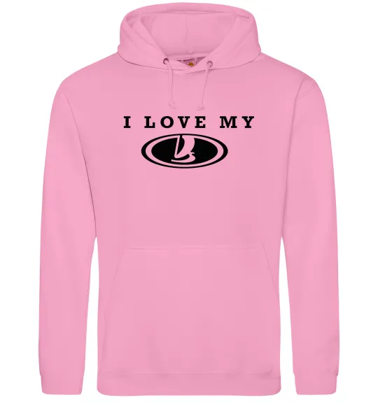 Женская толстовка (худи) Love my Lada Розовый фото