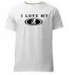 Чоловіча преміум футболка Love my Lada Білий фото