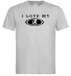 Чоловіча футболка Love my Lada Сірий фото