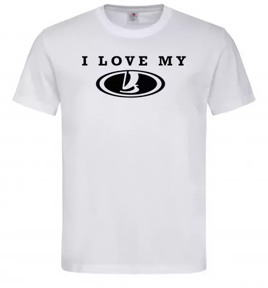 Чоловіча футболка Love my Lada Білий фото