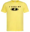 Чоловіча футболка Love my Lada Лимонний фото