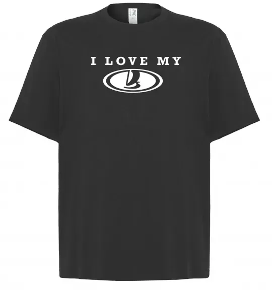 Футболка Оверсайз Love my Lada Чорний фото