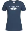 Жіноча футболка Love my Lada Темно-синій фото