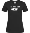 Жіноча футболка Love my Lada Чорний фото