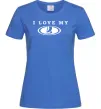 Жіноча футболка Love my Lada Яскраво-синій фото