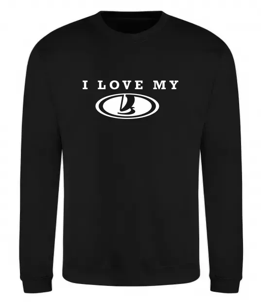 Світшот Love my Lada Чорний фото