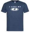Чоловіча футболка Love my Lada Темно-синій фото