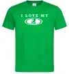 Чоловіча футболка Love my Lada Зелений фото