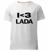 Чоловіча преміум футболка I <3 Lada Білий Чоловіча преміум футболка I <3 Lada Білий фото