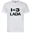 Чоловіча футболка I <3 Lada Білий фото