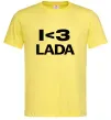 Чоловіча футболка I <3 Lada Лимонний фото