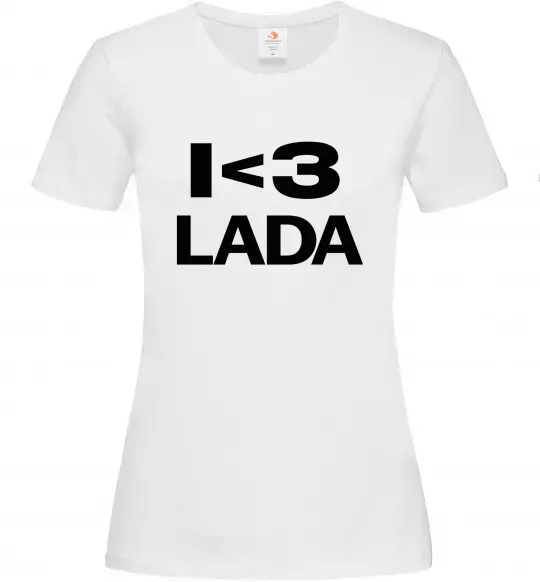 Жіноча футболка I <3 Lada Білий фото