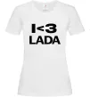 Жіноча футболка I <3 Lada Білий фото