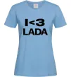 Жіноча футболка I <3 Lada Блакитний фото