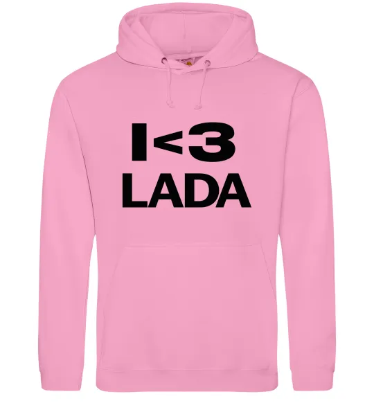 Чоловіча толстовка (худі) I <3 Lada Рожевий фото