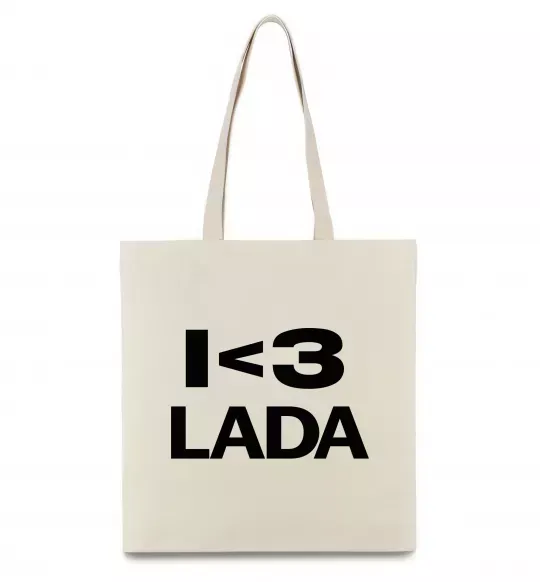 Еко-сумка I <3 Lada Бежевий фото