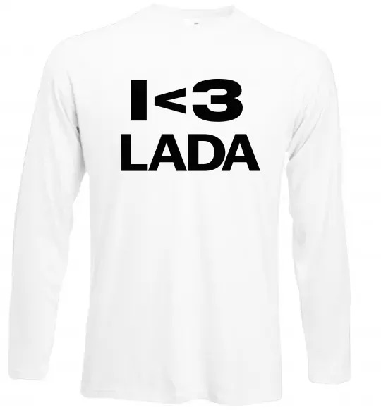 Лонгслів I <3 Lada Білий фото