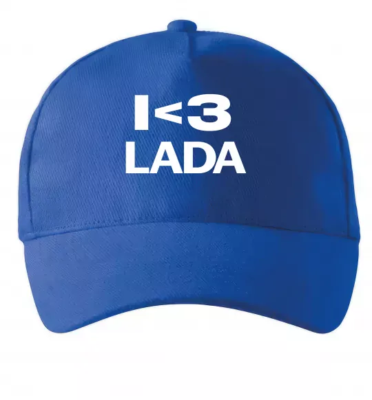 Кепка I <3 Lada Ярко-синий фото