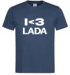 Чоловіча футболка I <3 Lada Темно-синій фото
