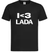 Чоловіча футболка I <3 Lada Чорний фото