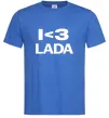 Чоловіча футболка I <3 Lada Яскраво-синій фото